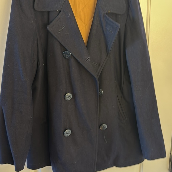 Blue J Crew Mens peacoat medium - Picture 3 of 8